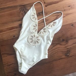 Tularose one-piece with embroidered detail ☀️